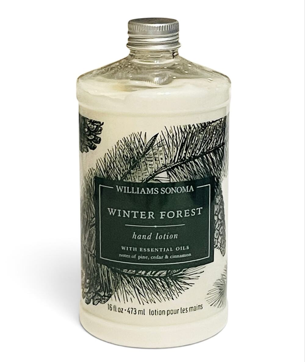 Williams Sonoma Winter Forest Hand Lotion Refill 16 fl oz NEW Essential Oils